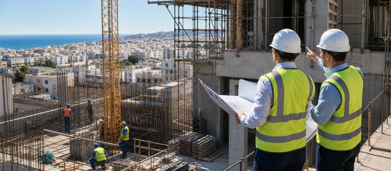 Chantier de construction et travaux techniques ZF PRO à Tanger
